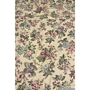 Vintage Peter Pan Fabrics Romantic Floral Upholstery Fabric Victorian Feel 74x60